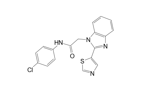 N-(4-Chloro-phenyl)-2-(2-thiazol-5-yl-benzoimidazol-1-yl)-acetamide