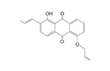 1-HYDROXY-2-(PROP-1'-ENYL)-5-(PROP-2''-ENYLOXY)-ANTHRAQUINONE