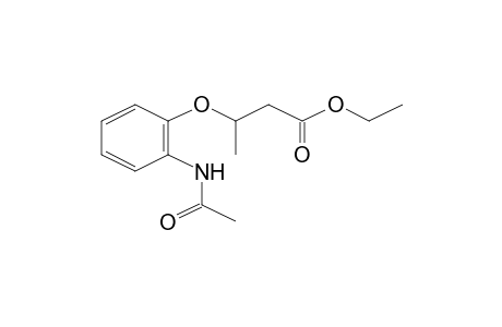 3-(2-Acetamidophenoxy)butyric acid, ethyl ester