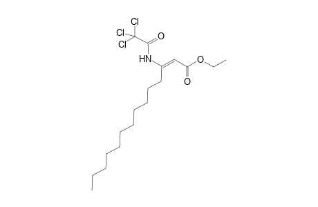 (E)-Ethyl 3-trichloroacetylamino-2-tetradecenoate