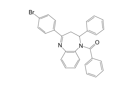 1H-1,5-benzodiazepine, 1-benzoyl-4-(4-bromophenyl)-2,3-dihydro-2-phenyl-