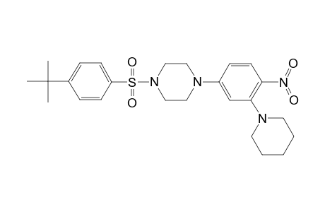 1-(4-tert-butylphenyl)sulfonyl-4-(4-nitro-3-piperidin-1-yl-phenyl)piperazine