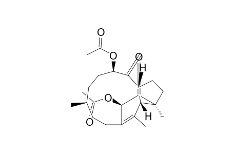 1,11-Ethanocyclopentacycloundecen-13-one, 5,14-bis(acetyloxy)-1,2,3,3a,4,5,6,7,8,9,10,12a-dodecahydro-1,8,12-tr imethyl-4-methylene-, [1S-(1R*,3aS*,5S*,8S*,12aR*,14S*)]-