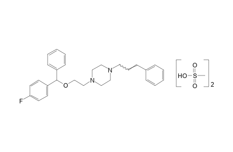 1-cinnamyl-4-{2-[(p-fluorophenyl)phenylmethoxy]ethyl}piperazine, dimethanesulfonate