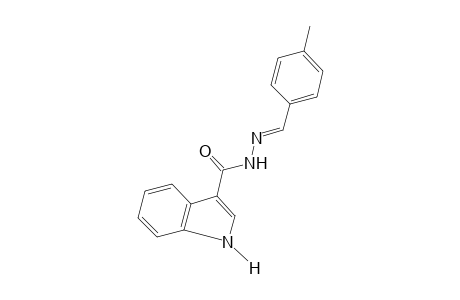 indole-3-carboxylic acid, (p-methylbenzylidene)hydrazide