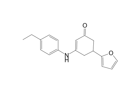 3-(4-Ethylanilino)-5-(2-furyl)-2-cyclohexen-1-one