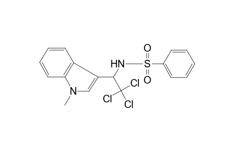 N-[2,2,2-Trichloro-1-(1-methyl-1H-indol-3-yl)ethyl]benzenesulfonamide