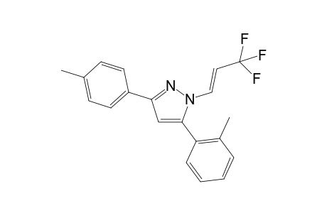 (E)-5-(2-Tolyl)-3-(4-tolyl)-1-(3,3,3-trifluoroprop-1-en-1-yl)-1H-pyrazole