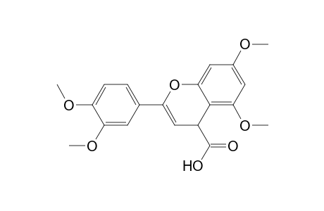 4H-1-Benzopyran-4-carboxylic acid, 2-(3,4-dimethoxyphenyl)-5,7-dimethoxy-