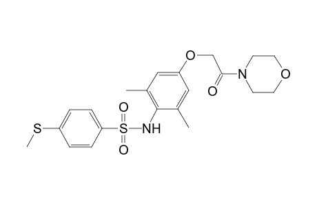 N-[2,6-dimethyl-4-(2-morpholin-4-yl-2-oxidanylidene-ethoxy)phenyl]-4-methylsulfanyl-benzenesulfonamide