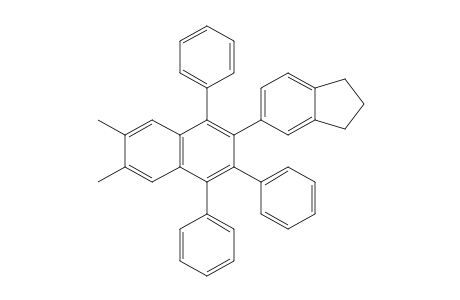 6,7-dimethyl-2-(5-indanyl)-1,3,4-triphenylnaphthalene