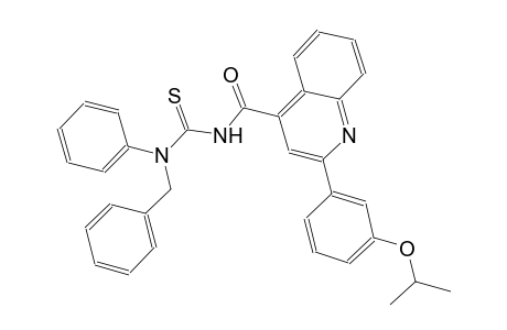 N-benzyl-N'-{[2-(3-isopropoxyphenyl)-4-quinolinyl]carbonyl}-N-phenylthiourea