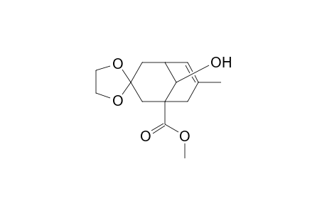 9'-hydroxy-3'-methyl-5'-spiro[1,3-dioxolane-2,7'-bicyclo[3.3.1]non-2-ene]carboxylic acid methyl ester