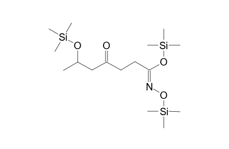 Trimethylsilyloxime,trimethylsilylether,trimethylsilylesterderol 4-oxo-6-hydroxy-heptanoic acid