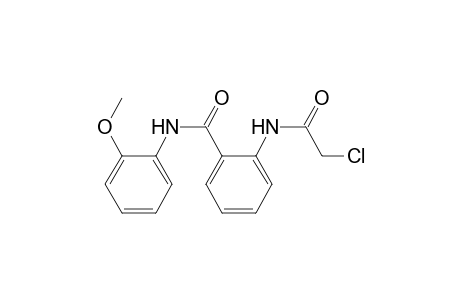2-(2-Chloranylethanoylamino)-N-(2-methoxyphenyl)benzamide