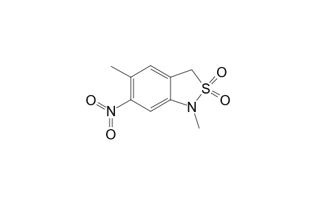 6-Nitro-1,5-dimethyl-2,1-benzisothiazoline 2,2-dioxide