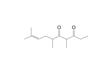 8-Decene-3,5-dione, 4,6,9-trimethyl-