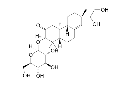 ent-2-oxo-3.beta.,15,16-trihydroxypimar-8(14)-en-3-O-.beta.-glucopyranoside