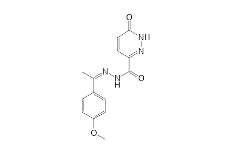 Pyridazine-3-carboxylic acid, 6-oxo-1,6-dihydro-, [1-(4-methoxyphenyl)ethylidene]hydrazide