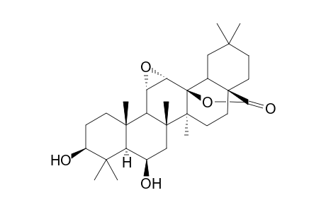 3.beta.,6.beta.-Dihydroxy-11.alpha.,12.alpha.-epoxy-Olean-28,13.beta.-olide