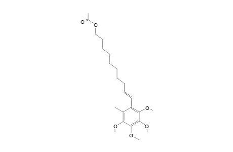 10-[2',3',4',5'-Tetramethoxy-6'-methylphenyl] 9-decenylacetate