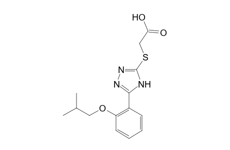 ([5-(2-Isobutoxyphenyl)-4H-1,2,4-triazol-3-yl]sulfanyl)acetic acid
