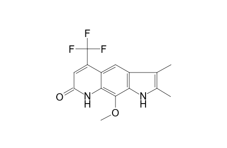 9-Methoxy-2,3-dimethyl-5-trifluoromethyl-1,8-dihydro-pyrrolo[3,2-g]quinolin-7-one