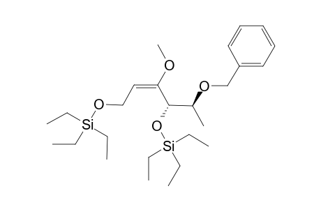 (2E,4S,5S)-5-BENZYLOXY-3-METHOXY-1,4-BIS-(TRIETHYLSILOXY)-HEX-2-ENE