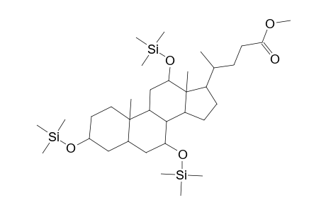 Cholan-24-oic acid, 3,7,12-tris[(trimethylsilyl)oxy]-, methyl ester, (3.alpha.,5.beta.,7.alpha.,12.alpha.)-