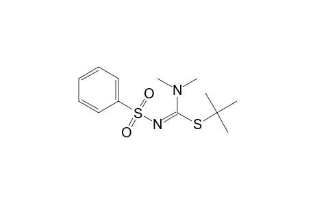 Carbamimidothioic acid, N,N-dimethyl-N'-(phenylsulfonyl)-, 1,1-dimethylethyl ester