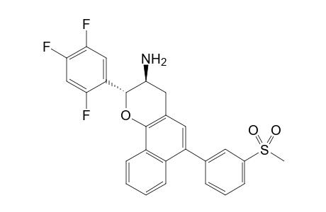 trans-6-(3-(methylsulfonyl)phenyl)-2-(2,4,5-trifluorophenyl)-3,4-dihydro-2H-benzo[h]chromen-3-amine