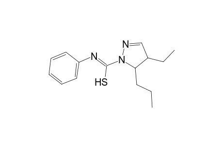 1H-Pyrazole-1-carbothioamide, 4-ethyl-4,5-dihydro-N-phenyl-5-propyl-