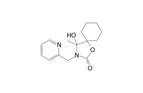 4-Hydroxy-4-methyl-3-(2-pyridinylmethyl)-1-oxa-3-azaspiro[4.5]decan-2-one