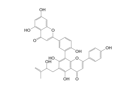 6''-(2-HYDROXY-3-METHYL-3-BUTENYL)-AMENTOFLAVONE