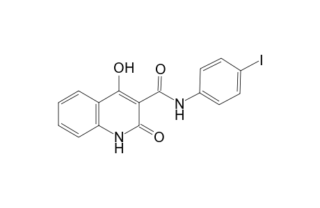 4-Hydroxy-N-(4-iodophenyl)-2-oxo-1,2-dihydro-3-quinolinecarboxamide