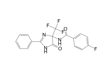 4-Fluoro-N-(5-oxo-2-phenyl-4-trifluoromethyl-4,5-dihydro-3H-imidazol-4-yl)-benzamide