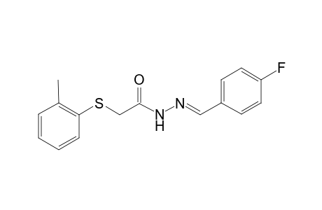 N'-[(E)-(4-Fluorophenyl)methylidene]-2-[(2-methylphenyl)sulfanyl]acetohydrazide
