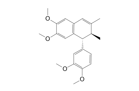 (-)-cyclogalgravin;(7'R,8'S)-3',4',4,5-tetramethoxy-2,7'-cyclolignan-7-ene