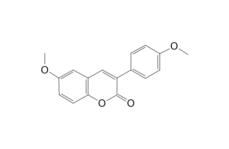 6-Methoxy-3-(4'-methoxyphenyl)coumarin