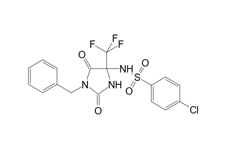 4-Chloro-N-[2,5-dioxo-1-(phenylmethyl)-4-(trifluoromethyl)-4-imidazolidinyl]benzenesulfonamide