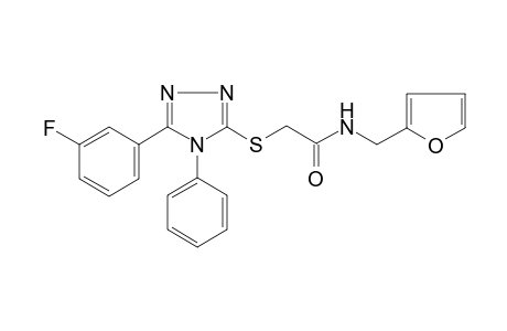 acetamide, 2-[[5-(3-fluorophenyl)-4-phenyl-4H-1,2,4-triazol-3-yl]thio]-N-(2-furanylmethyl)-