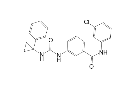 benzamide, N-(3-chlorophenyl)-3-[[[(1-phenylcyclopropyl)amino]carbonyl]amino]-