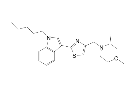 N-(2-Methoxyethyl),N-iso-propyl-2-(1-pentyl-1H-indol-3-yl)-4-thiazolemethanamine