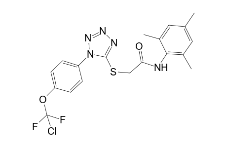 2-[1-[4-[chloro(difluoro)methoxy]phenyl]tetrazol-5-yl]sulfanyl-N-(2,4,6-trimethylphenyl)acetamide