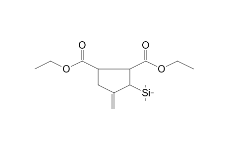 4-Methylene-3-trimethylsilyl-cyclopentane-1,2-dicarboxylic acid diethyl ester