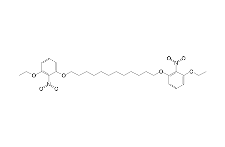 1-Ethoxy-3-([12-(3-ethoxy-2-nitrophenoxy)dodecyl]oxy)-2-nitrobenzene