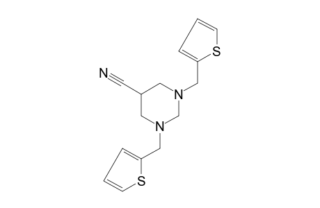 1.3-bis(2-thenyl)hexahydro-5-pyrimidinecarbonitrile