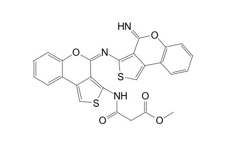 Methyl 3-{N-[4-(4'-Imino-4'H-thieno[3,4-c][1]benzopyran-3'-yl)imino-4H-thieno[3,4-c][1]benzopyran-3-yl]}amidopropanoate