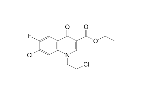 7-Chloro-1-(2-chloroethyl)-6-fluoro-4-oxo-1,4-dihydroquinoline-3-carboxylic acid, ethyl ester