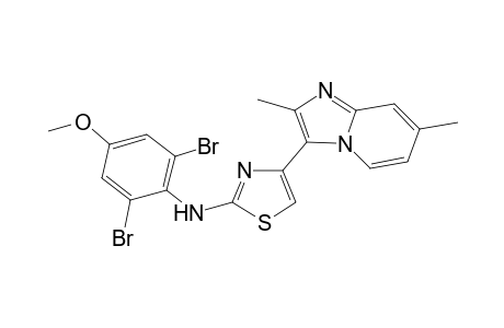 N-(2,6-dibromo-4-methoxy-phenyl)-4-(2,7-dimethylimidazo[1,2-a]pyridin-3-yl)thiazol-2-amine